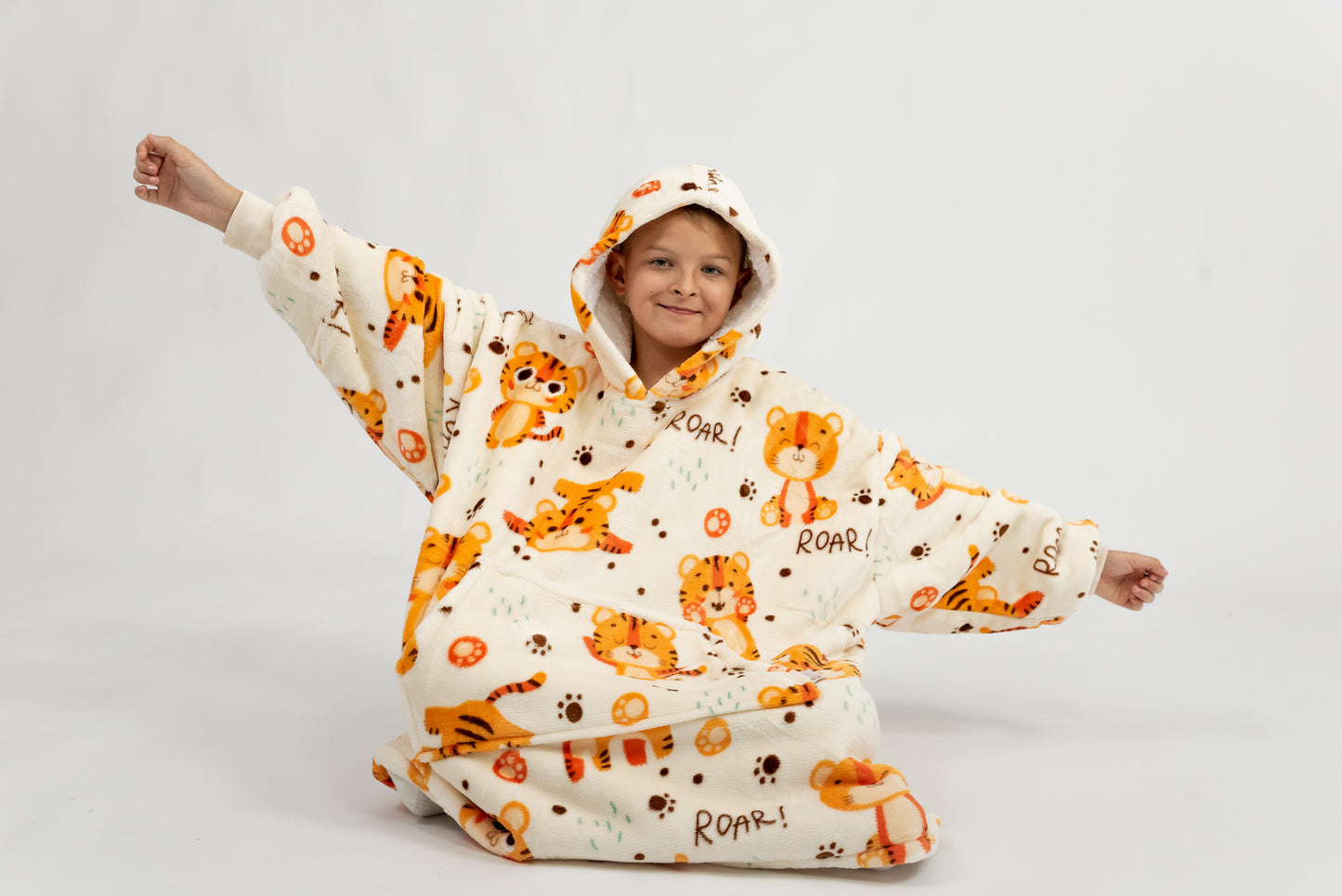 Hnědé Puló™ s tygry (dětské)