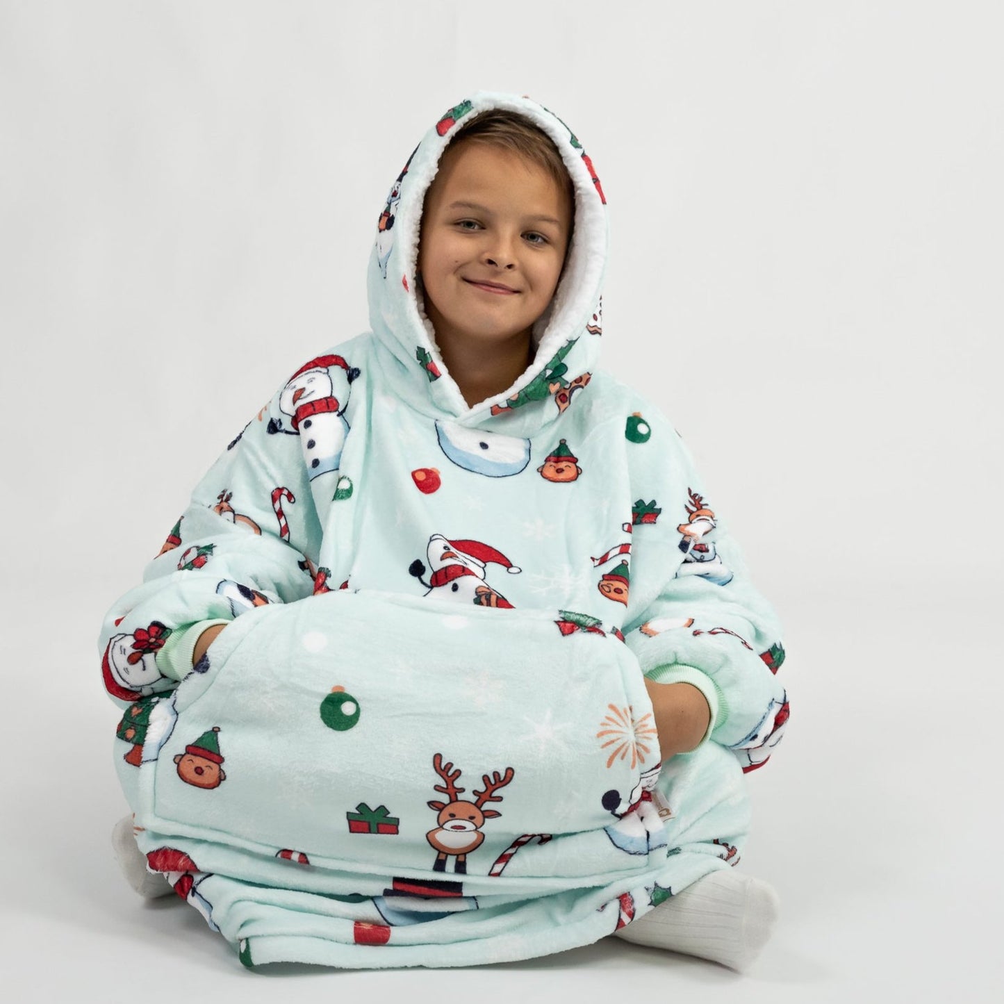 Modré Puló™ se sněhuláky (dětské)