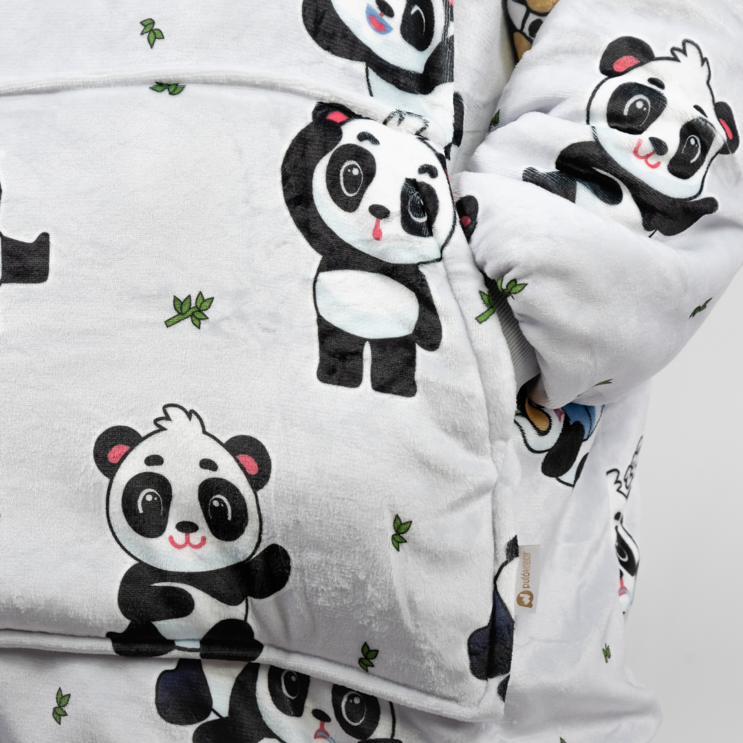 Stříbrnošedé Puló™ s pandami