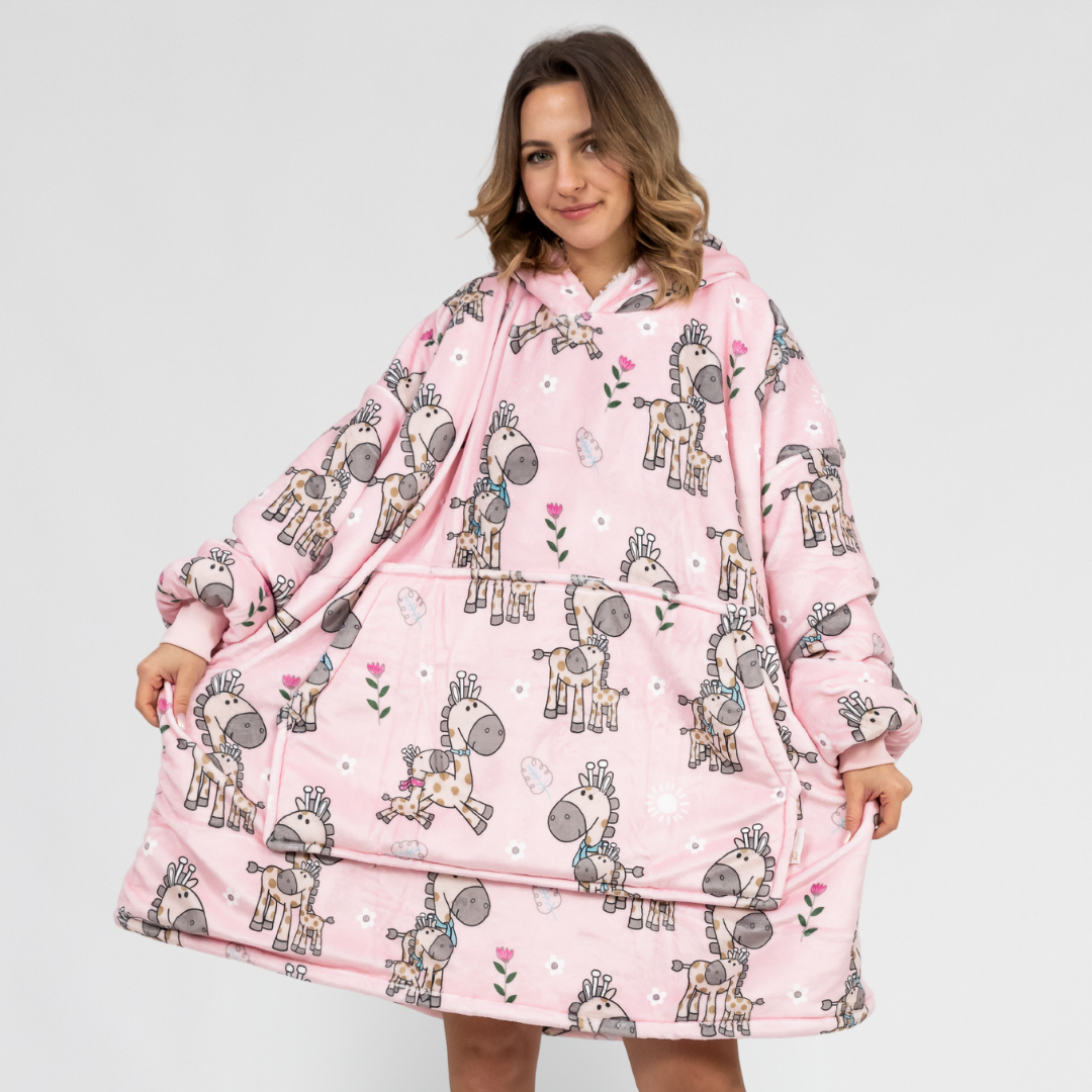 Růžové Puló™ se žirafami