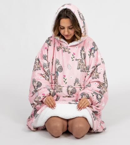 Růžové Puló™ se žirafami