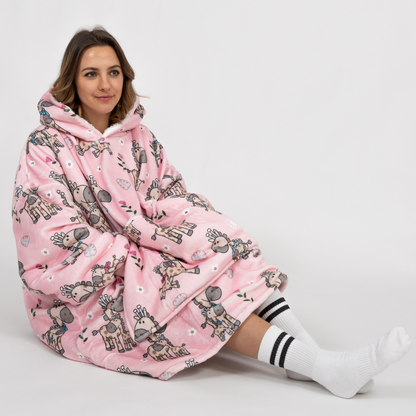 Růžové Puló™ se žirafami