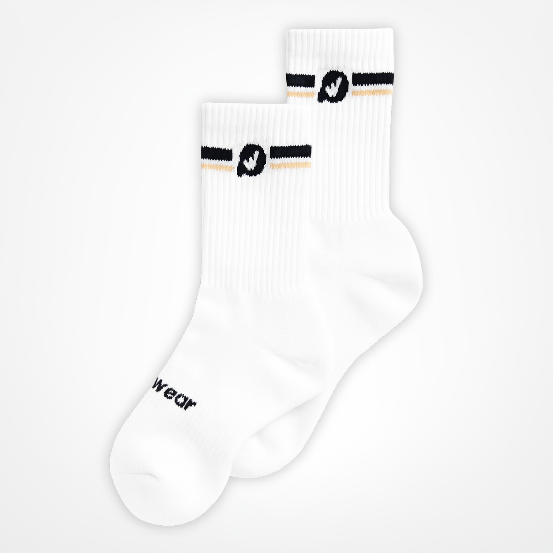 PulóWear ponožky – bílé s logem