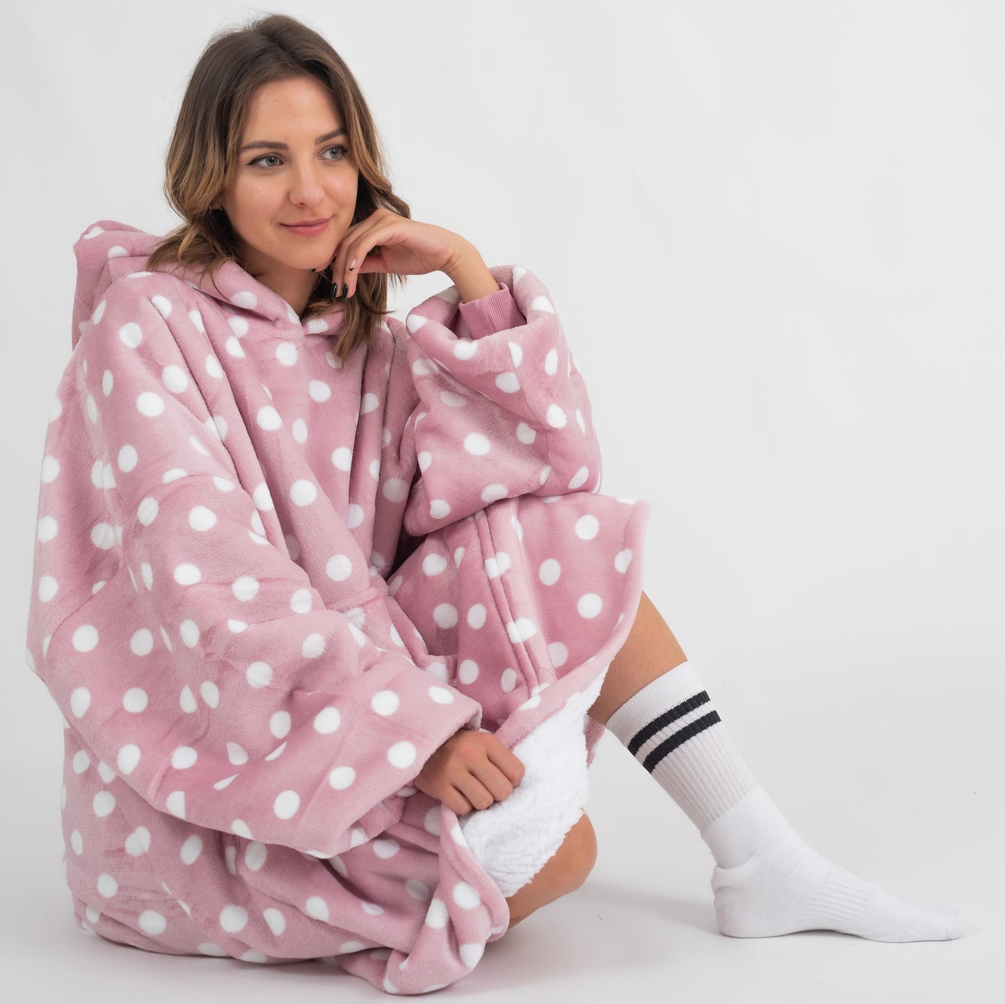 Růžové Puló™ s puntíky