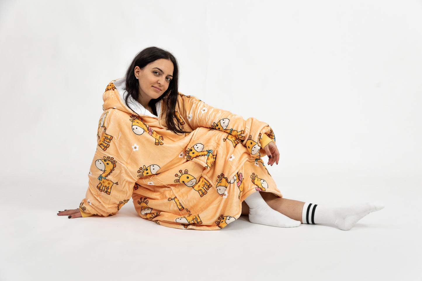 Hnědé Puló™ se žirafami