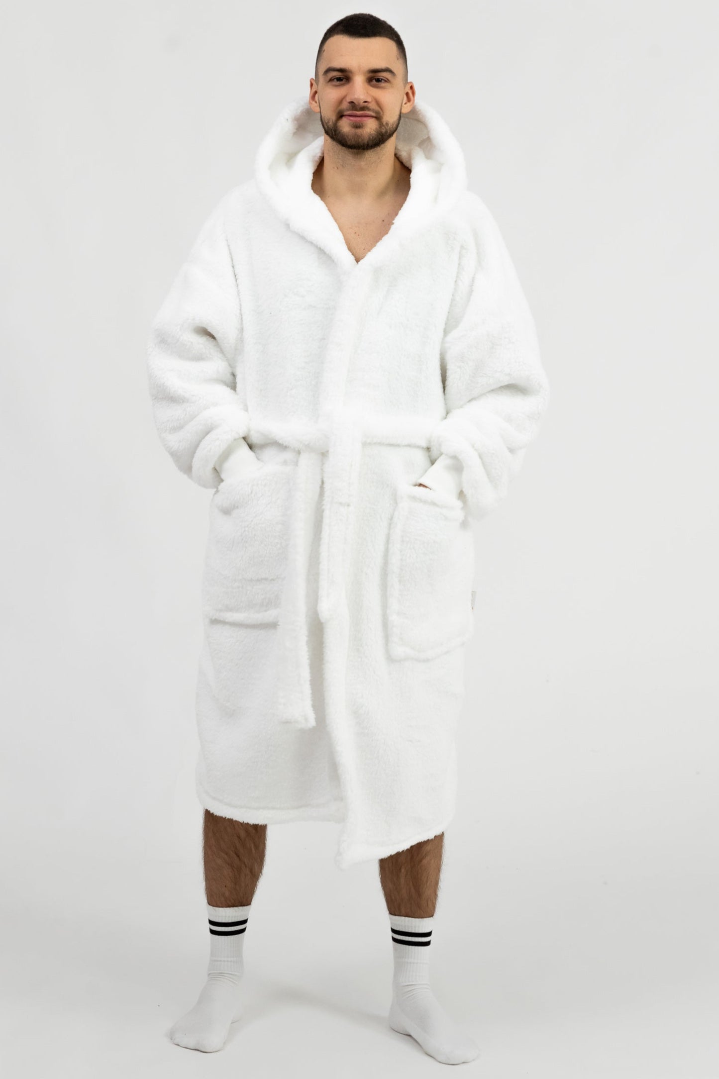 Sněhově bílý Župan