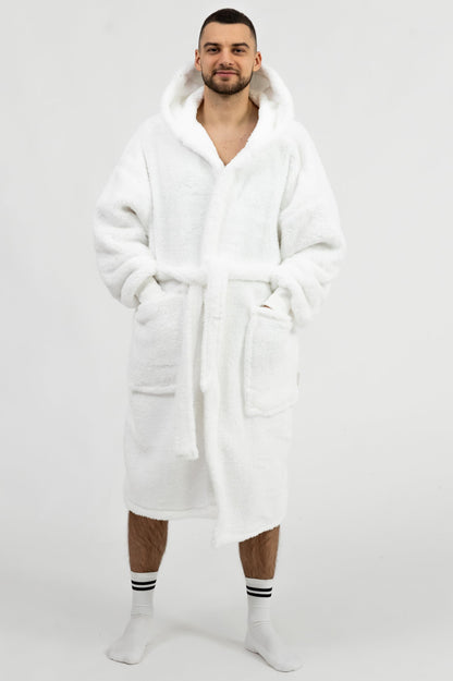 Sněhově bílý Župan