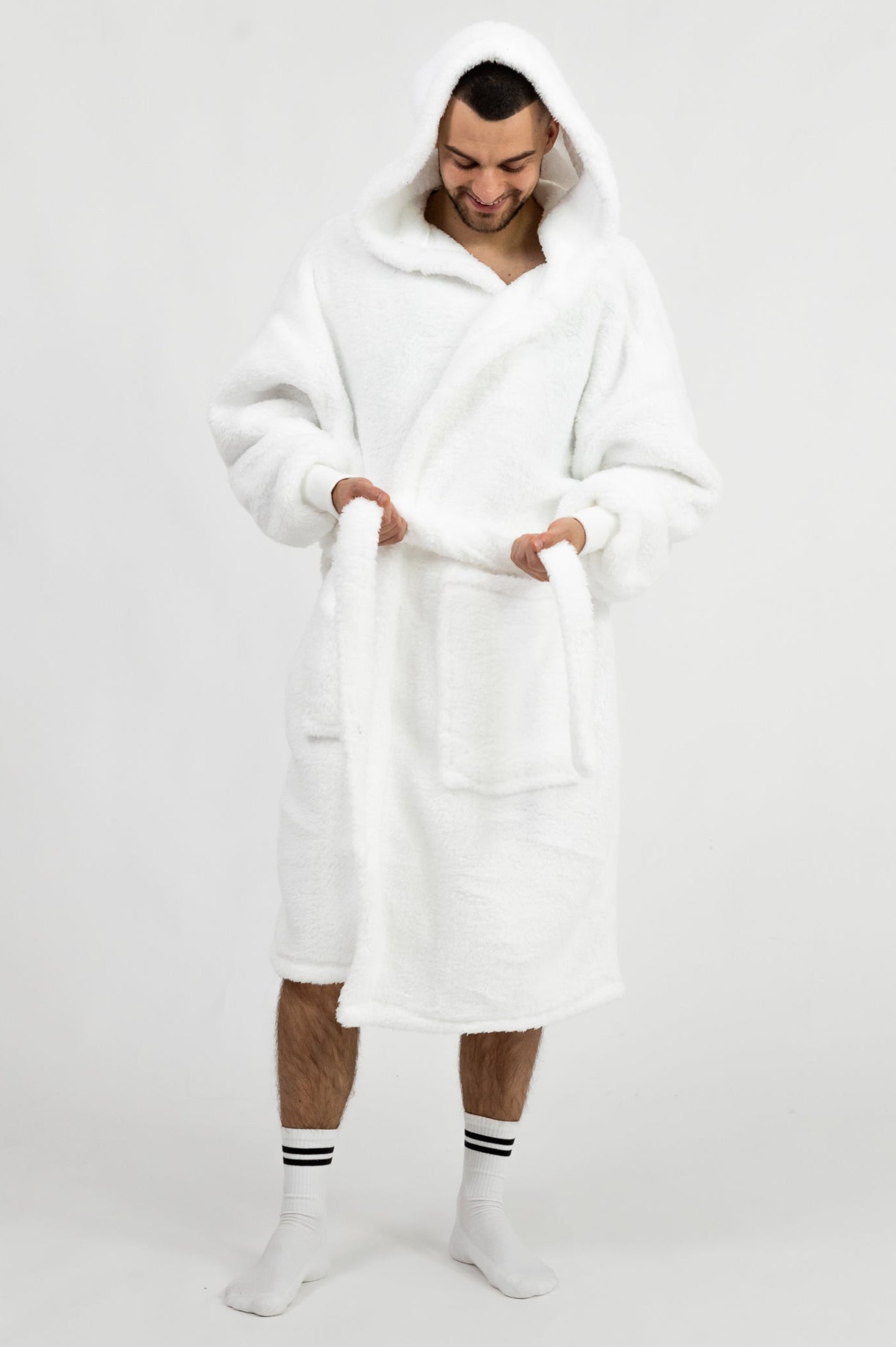 Sněhově bílý Župan