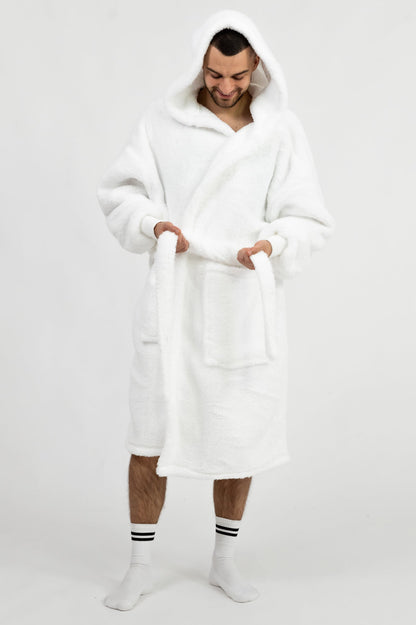 Sněhově bílý Župan