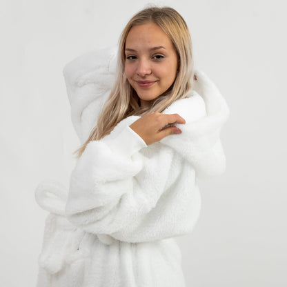 Sněhově bílý Župan