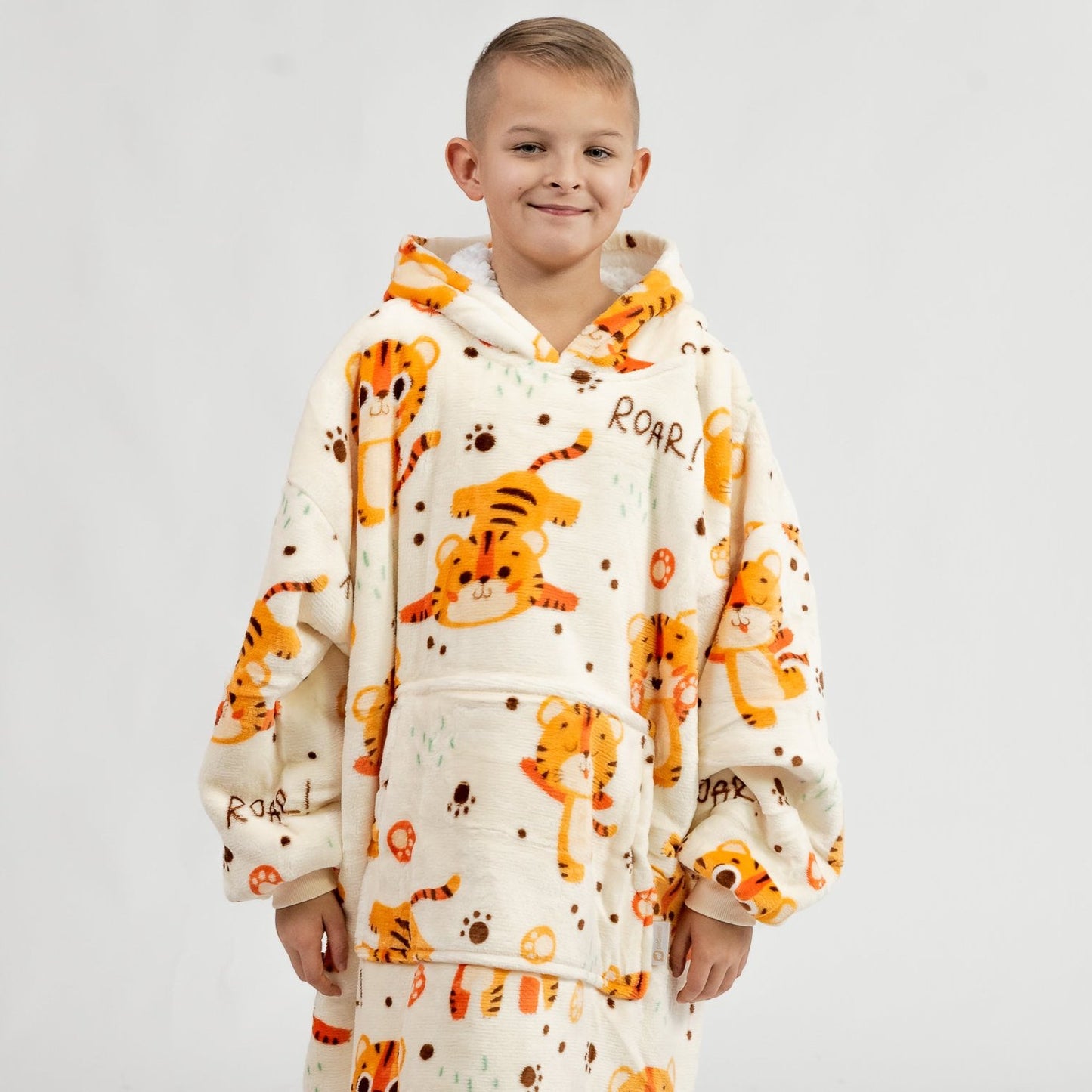 Hnědé Puló™ s tygry (dětské)