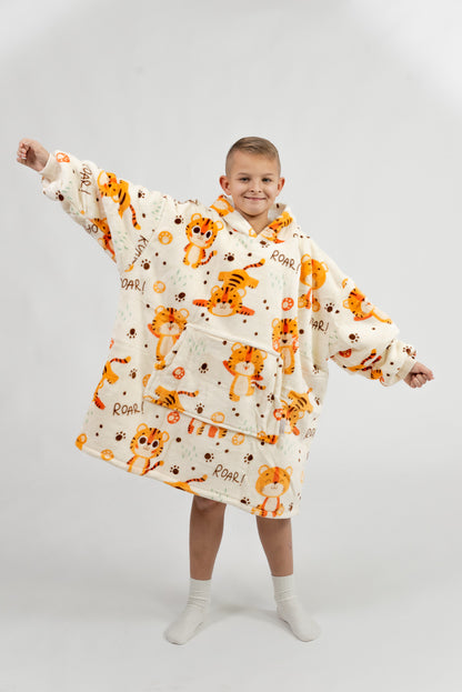 Hnědé Puló™ s tygry (dětské)