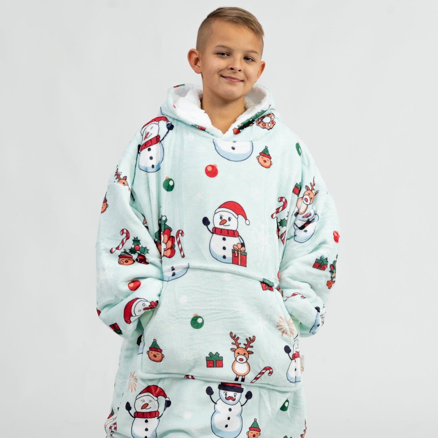 Modré Puló™ se sněhuláky (dětské)