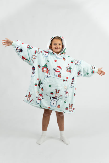 Modré Puló™ se sněhuláky (dětské)