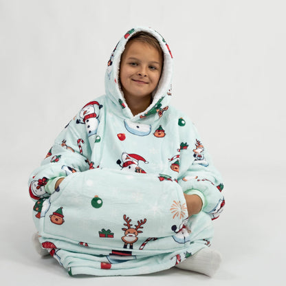 Modré Puló™ se sněhuláky (dětské)