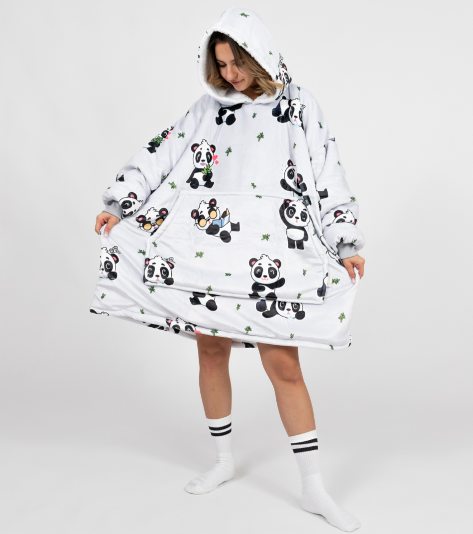 Stříbrnošedé Puló™ s pandami