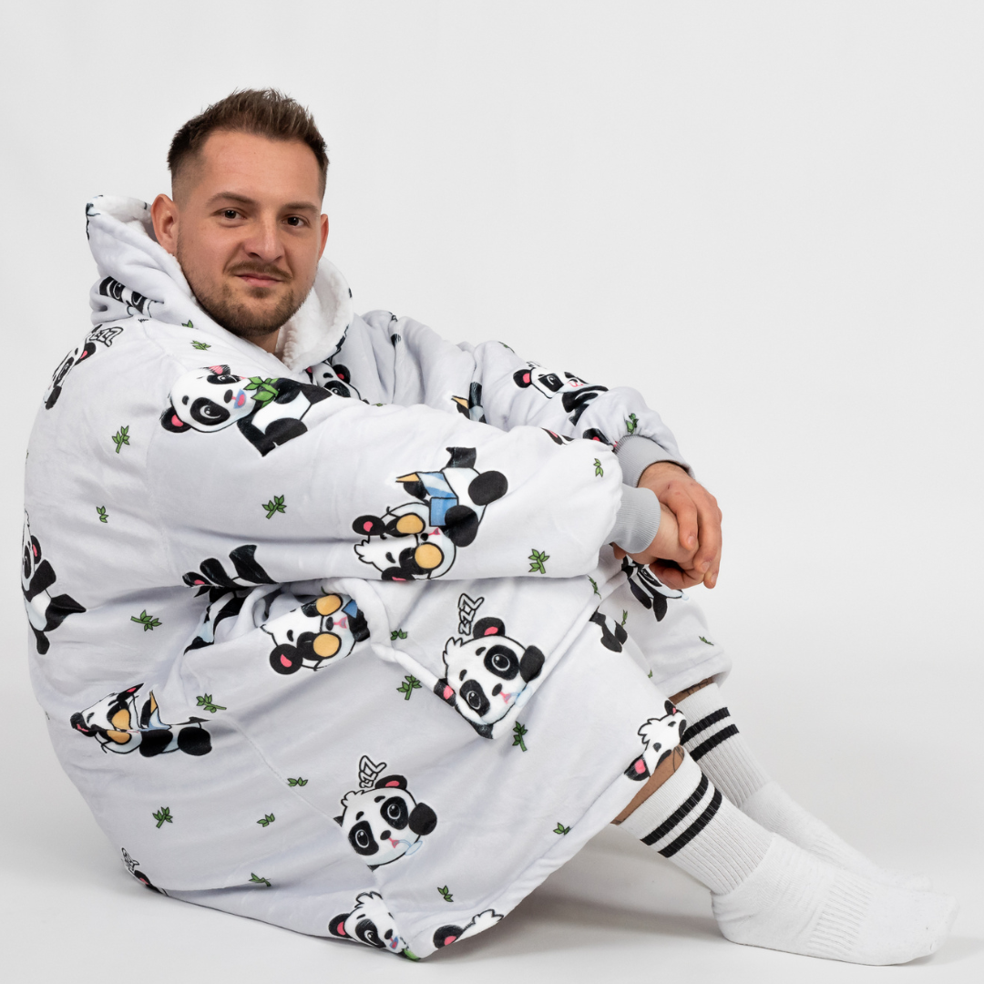 Stříbrnošedé Puló™ s pandami