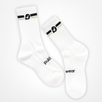 PulóWear ponožky – bílé s logem