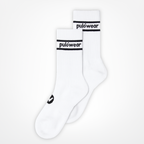 PulóWear ponožky – bílé s nápisem
